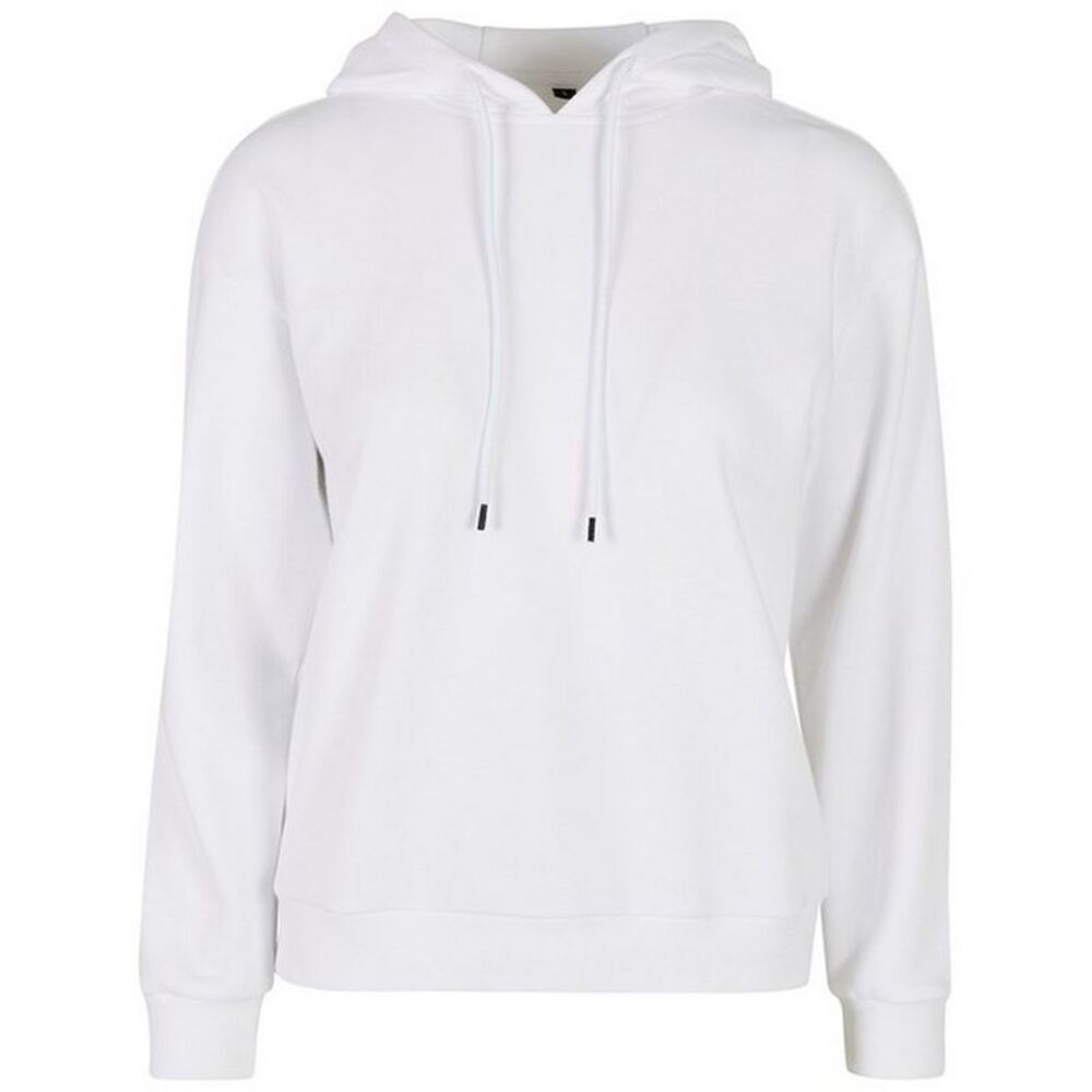 Build Your Brand Womens/Ladies Oversized Everyday Hoodie / White